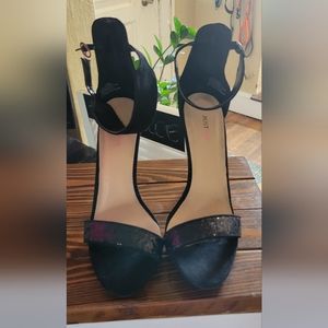 Brand new black open toe heels